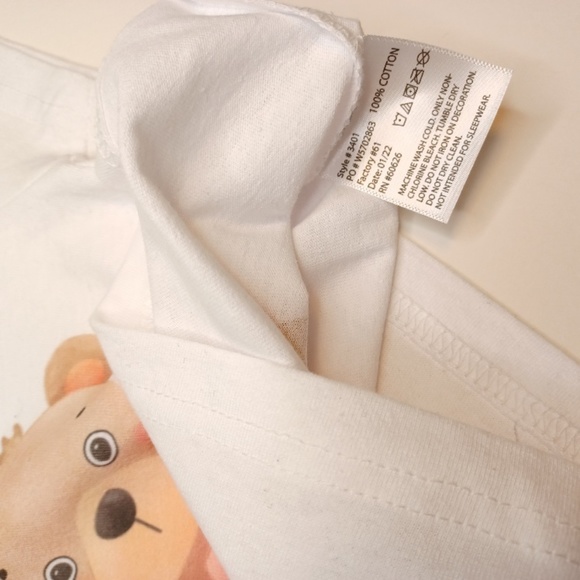 Baby "Love You"Teddy Bear 12 Month Tee. - Picture 7 of 11